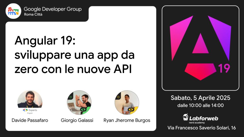 Angular 19: sviluppare una app da zero con le nuove API